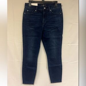 NEW 7 for all mankind Gwenevere Ankle skinny jeans size: 29